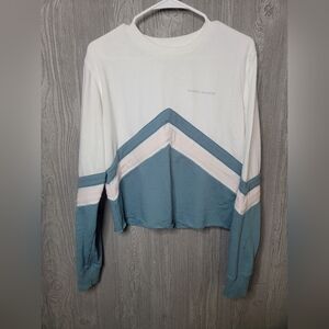 Spiritual Gangster Casual Colorblock Long Sleeve Crew Neck Sweater